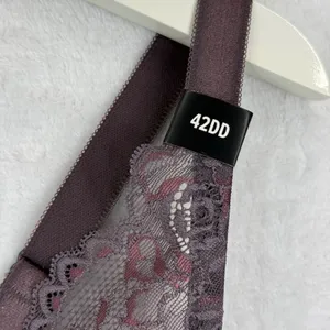 Torrid Curve 42DD Push-Up Plunge‎ Bra Lace Overlay Front Violet 12554068 NWT thumbnail 5
