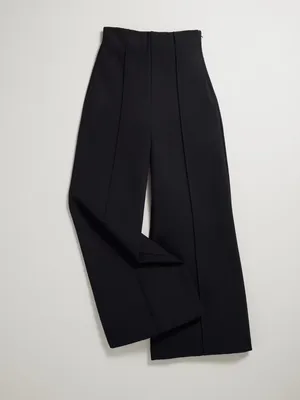 Quince Ultra-Stretch Ponte Flare Leg Pants Black 30” Inseam Office Career thumbnail 10
