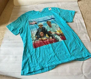 Riptide TV Graphic T-Shirt Bella Canvas Unisex 2XL Turquoise Retro Tee thumbnail 3