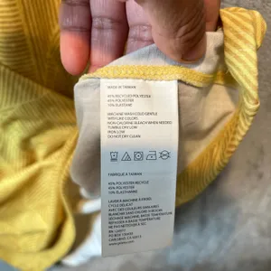 PrAna Women's Sanna t-shirt Dress Stretchy Boat Neck Size‎ Small Yellow thumbnail 7