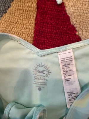Hollister Co. Two Piece Bikini Set Swim Underwire Pastel Marble Print Swirl S thumbnail 2