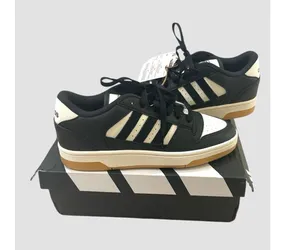 Adidas Women’s Sneakers Shoes Break-start Low Size 6.5 Black & White NIB thumbnail 1