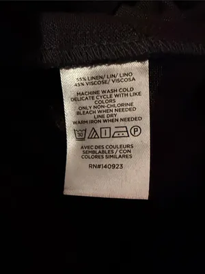 LOFT Black Linen Cap Sleeve Wide Leg Belted Jumpsuit Size XL thumbnail 8