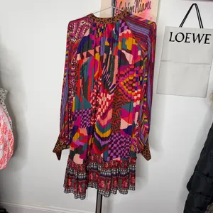 Farm Rio Anthropologie Long Sleeve Mini‎ Dress thumbnail 7