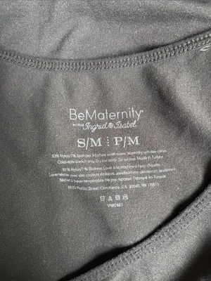 BeMaternity Black Scoop Neck Tank Top Size undefined thumbnail 2