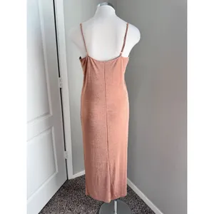 Zara Collection Mauve Slip Dress Midi‎ Bodycon Sleeveless Casual Dress Small thumbnail 3