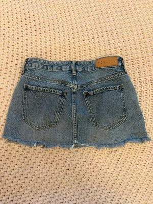 Pacsun high rise jean skirt thumbnail 2