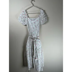LoveShackFancy Clementine Eyelet Dress Size 2 Coquette Floral Girly Midi Length thumbnail 2