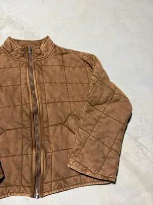 Free people dolman Quilted knit coconut Brown Zip-Front Jacket XS thumbnail 3