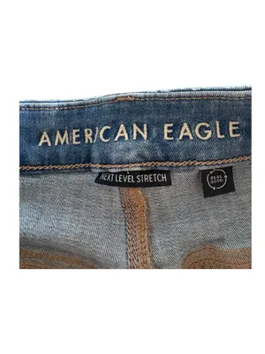 American Eagle Women’s Light Blue Denim Shorts thumbnail 3
