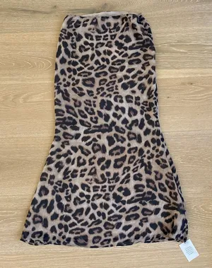 Superdown Max Skirt Leopard Print Nalani Size S Brown Black thumbnail 1