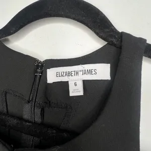 Elizabeth & James Black Keyhole Sheath Pencil Dress Size 6 thumbnail 5
