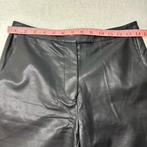 Princess Polly Zyaire Mid Rise Faux Leather Pants Black Size 4‎ thumbnail 6
