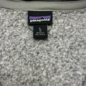 Patagonia Women’s Heather Gray Fleece Vest Size L thumbnail 5