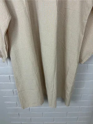 NWT Amazon Neutral Gingham Check Collared Dress Size XL thumbnail 4