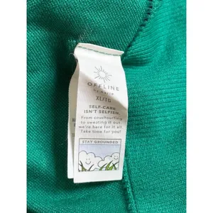 Offline by Aerie Green Sidewalk Seamless Short Sleeve Cropped T-Shirt Top sz XL thumbnail 7