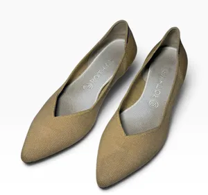 ROTHY'S Pointed Toe Flats in Camel thumbnail 1