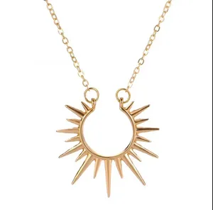 NEW - gold sun necklace, celestial sun jewelry, minimalist thumbnail 2