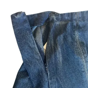 Altar’d State Skirt‎ Denim Blue Scallop Hem Mini Hipster Boho Festival Small NWT thumbnail 3