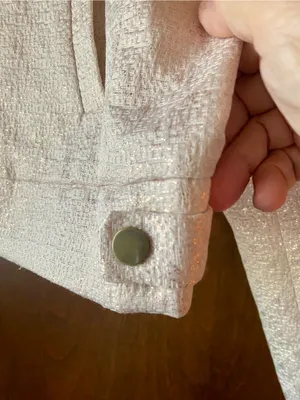 Women's Off White Textured Moto Jacket thumbnail 7