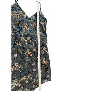 Lulus Teal Y2K Inspired Velvet Burnout Sleeveless Asymmetrical Hem Dress M thumbnail 10