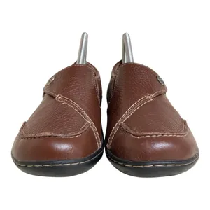 Clarks Ashland Lane Q Redwood Brown Leather Slip-On Comfort Loafers Size 9.5M thumbnail 3