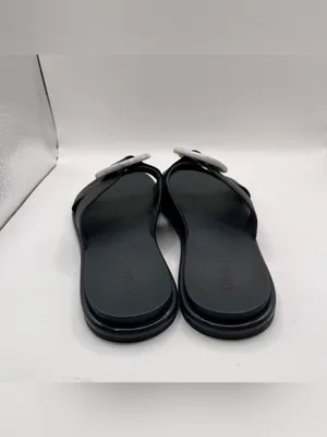 OluKai La'i Slide Sandal lava rock size 8 flip flop black sandal women’s thumbnail 6