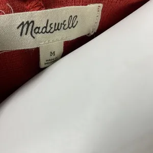 Madewell Burnt Orange Faux Wrap Dress thumbnail 7