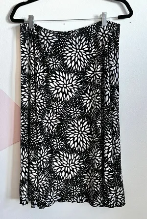 Vintage Y2K Floral Maxi‎ Skirt Boho Cottagecore Grunge Fairycore 2000s XL thumbnail 1