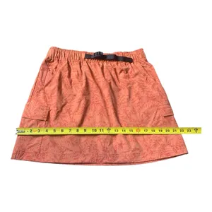 Aspen‎ Cargo Skort Large Orange Tropical Leaf Print Hiking Gorpcore Utility thumbnail 5