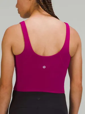 Lululemon Align Tank Top sports bra Magenta Purple berry cropped thumbnail 4