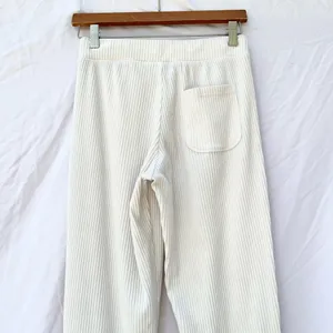 Alo Yoga | Xxs Muse Sweatshirt In Ivory Ribbed Jogger High Rise Ankle thumbnail 10