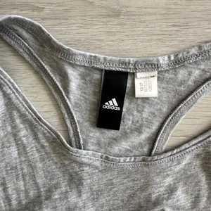 Adidas Logo Racerback Tee Gray M EUC thumbnail 4