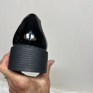 Madden Girl Ambrosee Black Loafers with Gold Accents thumbnail 3