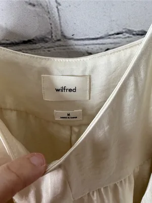 Wilfred Cream Spaghetti-Strap Summer Dress size medium thumbnail 9