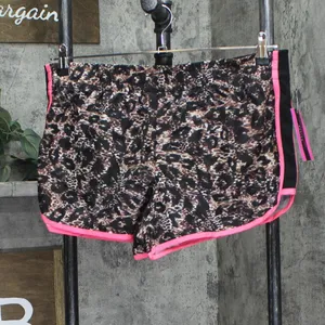 NWT Material Girl Juniors Actheltic Printed Shorts Exploded Leopard Brown L thumbnail 2