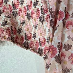 Aritzia‎ Wilfred Tempest Floral Mini Dress Long Sleeve Romantic Boho S thumbnail 4