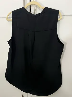 H&M black v neck tank blouse thumbnail 2