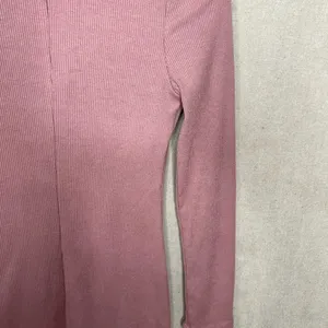 ASTR The Label Blush Ribbed Long Sleeve Bodycon Dress Knee Length Size M thumbnail 9