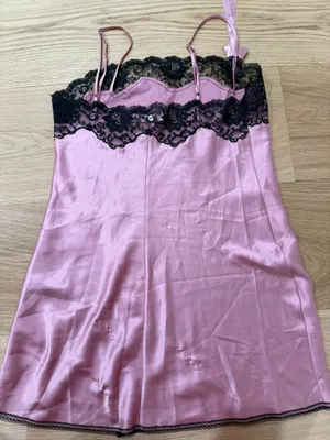 Victoria's Secret Vintage Y2K Slip Dress with lace trim thumbnail 2
