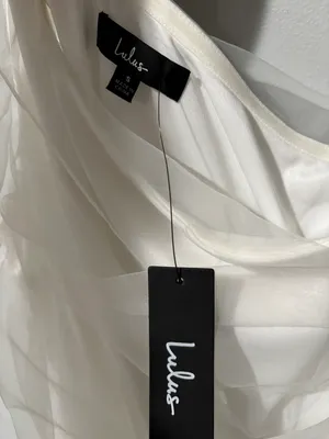 Already Perfect One Shoulder Tulle Dress White thumbnail 5