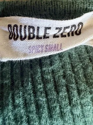 Double Zero Green Ribbed Crop Top + Maxi Skirt Set Small thumbnail 4