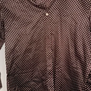 Lauren Ralph Lauren Dark Brown Polka Dot Shirt thumbnail 2