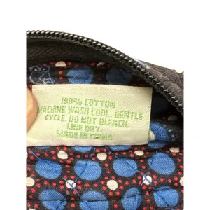Vera Bradley blue Owl & Floral Print Quilted Backpack 16" x 14" SKU 7335 thumbnail 12