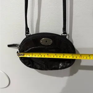 Fossil‎ Black Leather Women's Bag thumbnail 8