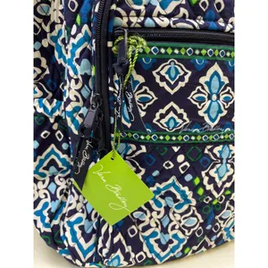 Vera Bradley Ink Blue Women's Floral Campus Backpack SKU 6098 thumbnail 2