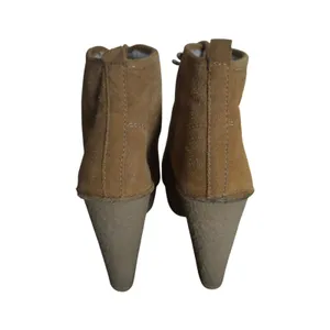 Michael‎ Kors Tan Chestnut Suede Lace Up Chunky Heel Ankle Boots Women 6M Y2k thumbnail 5