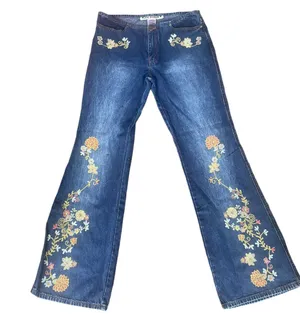 Joe Boxer Vintage 90’s/Y2K Embellished Flare Leg Jeans thumbnail 1