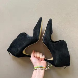 BCBGeneration "Pailie-X" Suede Pointed Toe Cutout Heels thumbnail 2