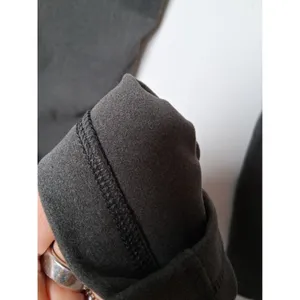 Soybu Charcoal Gray Fleece Lined Athleisure Leggings Zipper Pockets Soft Size M thumbnail 6